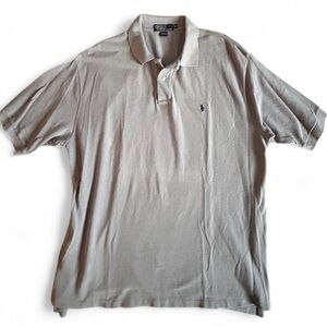 Polo by Ralph Lauren Light Gray Polo Shirt. XL